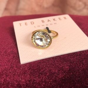 Ted Baker Rivoli Crystal Ring - Gold/Crystal